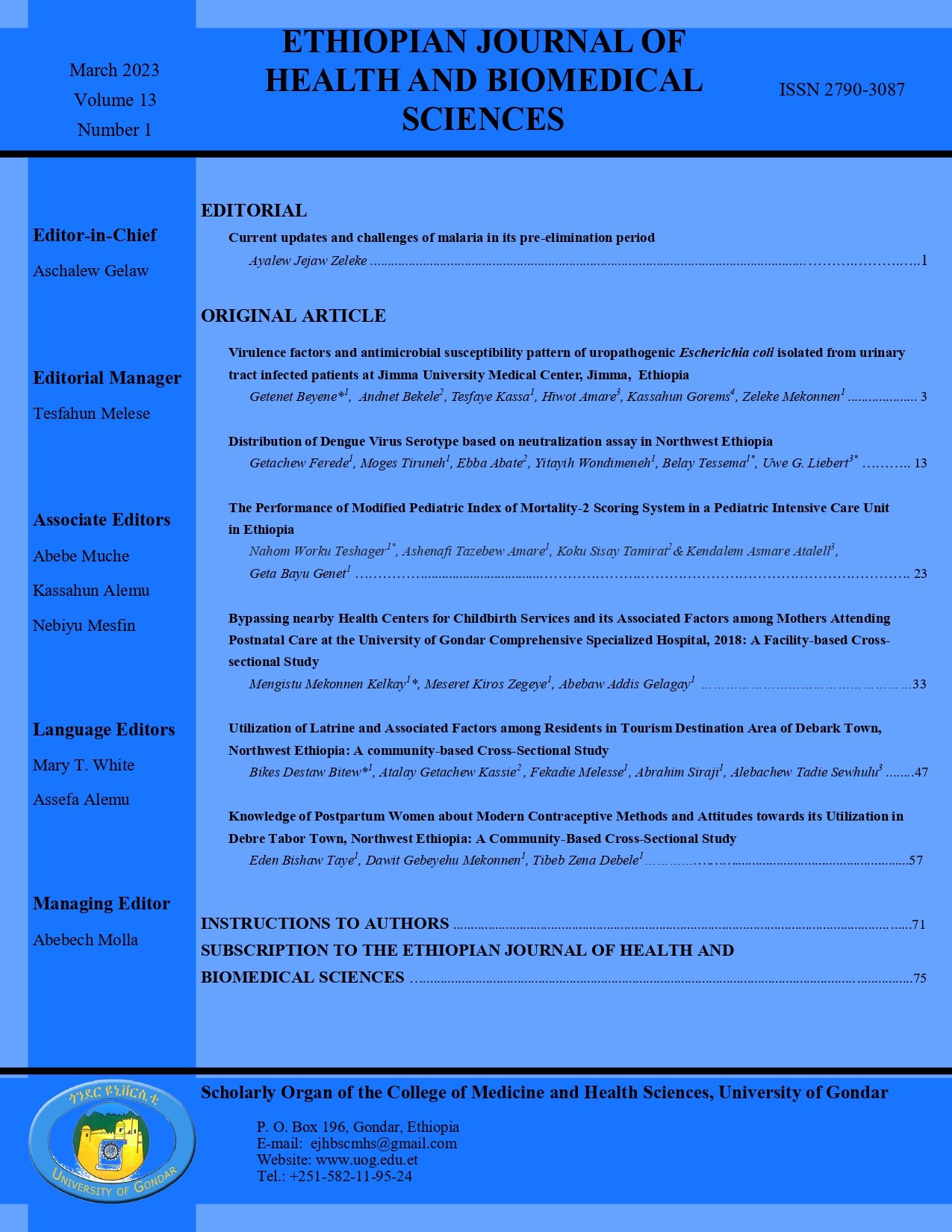 gondar university thesis repository